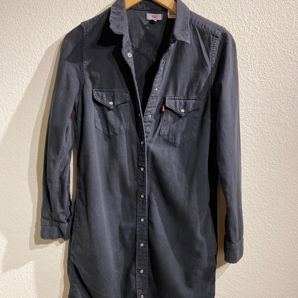 Levi's Black Denim Dress